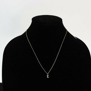 LaSoula Diamond Initial "E" Pendant Necklace, 14K